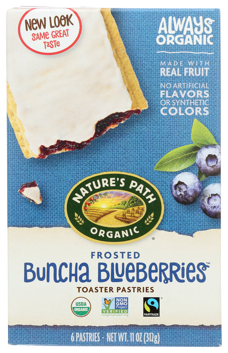 NATURE'S PATH: Frosted Buncha Blueberries Toaster Pastries, 11 oz