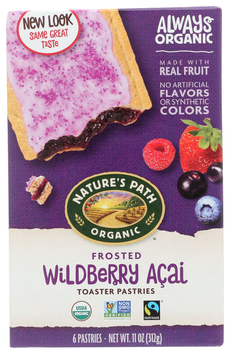 NATURES PATH: Organic Frosted Toaster Pastries Wildberry Acai, 11 oz
