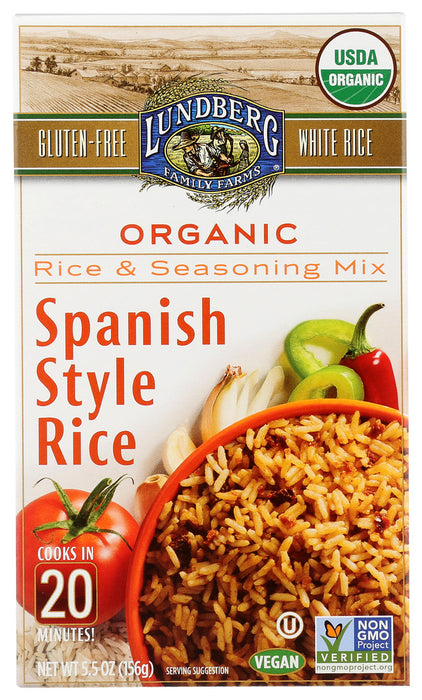 LUNDBERG: Rice Wht Spansh Style Ent, 5.5 oz