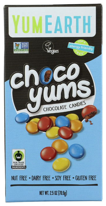 YUMEARTH: Choco Yums Chocolate Candies, 2.5 oz