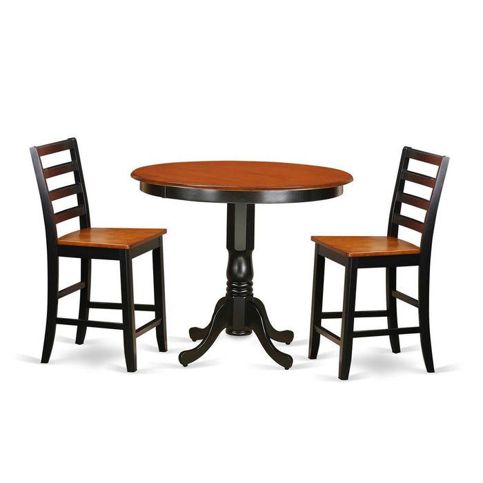 3  PC  counter  height  Dining  set  -  high  Table  and  2  Dining  Chairs.