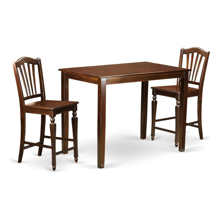 3  Pc  counter  height  Dining  room  set  -  counter  height  Table  and  2  bar  stools.