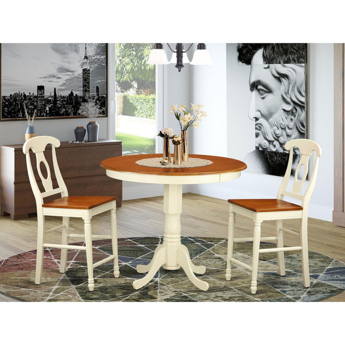 3  Pc  counter  height  Dining  room  set  -  high  top  Table  and  2  counter  height  Chairs.