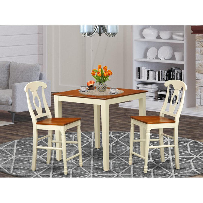 3  Pc  counter  height  Dining  set  -  counter  height  Table  and  2  Kitchen  Chairs.