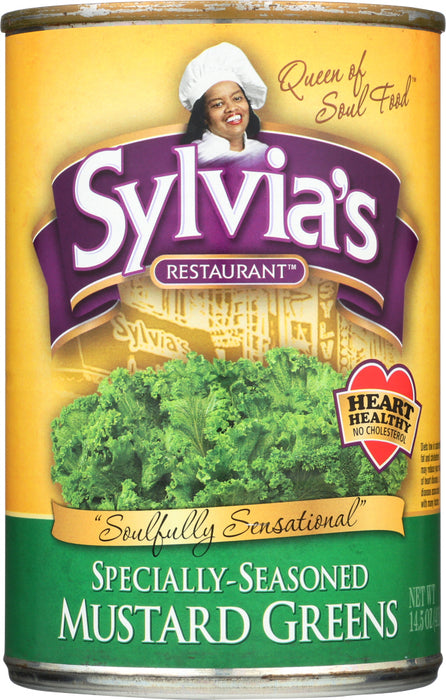 SYLVIAS: Mustard Greens Ssnd, 14.5 oz