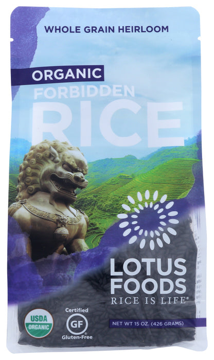 LOTUS FOODS: Organic Forbidden Rice, 15 oz