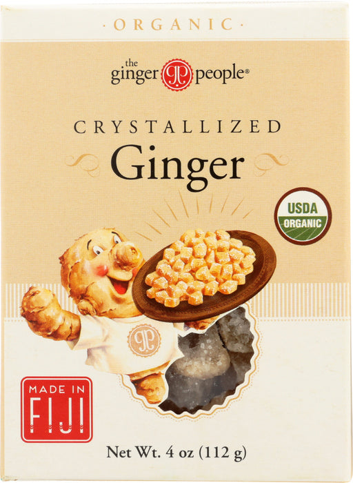GINGER PEOPLE: Organic Crystallized Ginger, 4 oz