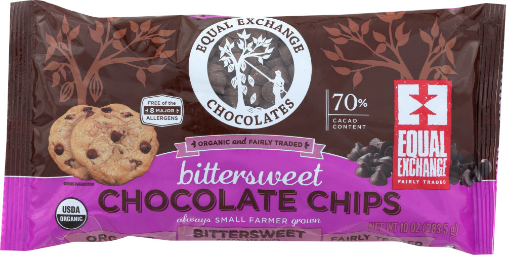 EQUAL EXCHANGE: Organic Bittersweet Chocolate Chips, 10 oz