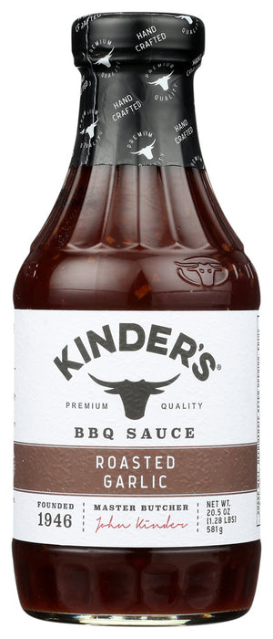 KINDERS: Roasted Garlic BBQ Sauce, 20.5 oz