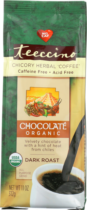TEECCINO: Coffee Alternative Chocolate Organic, 11 oz