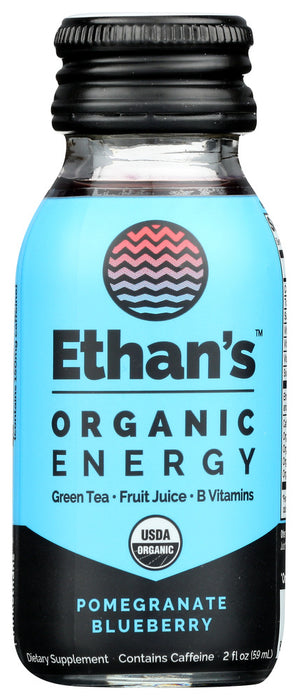 ETHAN'S: Pomegranate Blueberry Organic Energy Shot, 2 fo