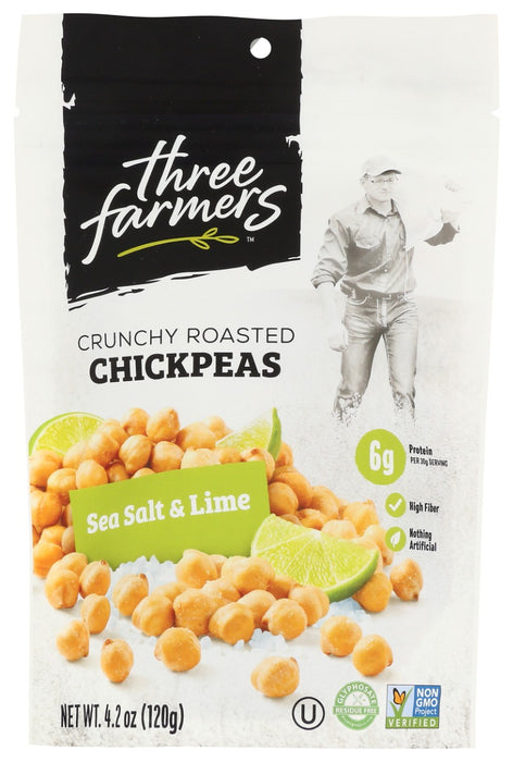 THREE FARMERS FOODS INC: Sea Salt Lime Roasted Chickpeas, 4.2 oz