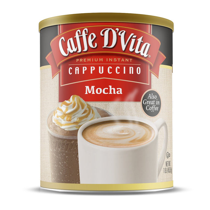 CAFFE D VITA: Cappuccino Inst Mocha, 16 oz