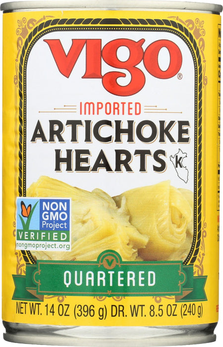 VIGO: Imported Quartered Artichoke Hearts, 14 oz