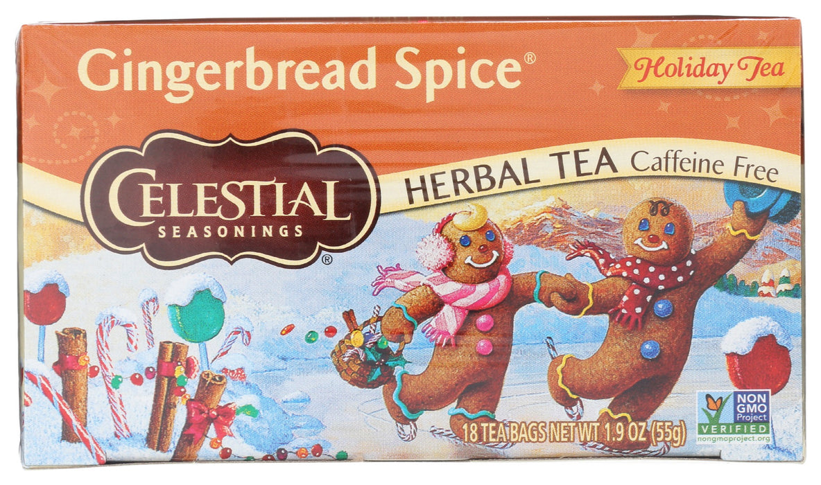 CELESTIAL SEASONINGS: Tea Herb Hldy Gngbrd Spice, 20 bg