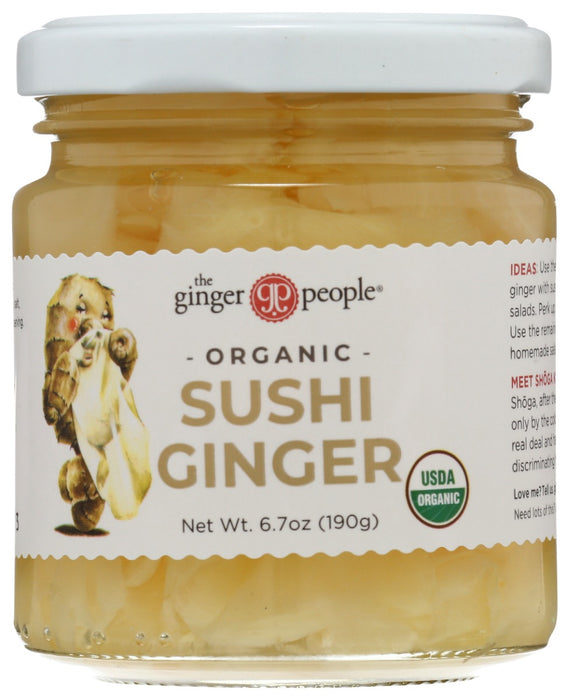 GINGER PEOPLE: Organic Pickled Sushi Ginger, 6.7 oz