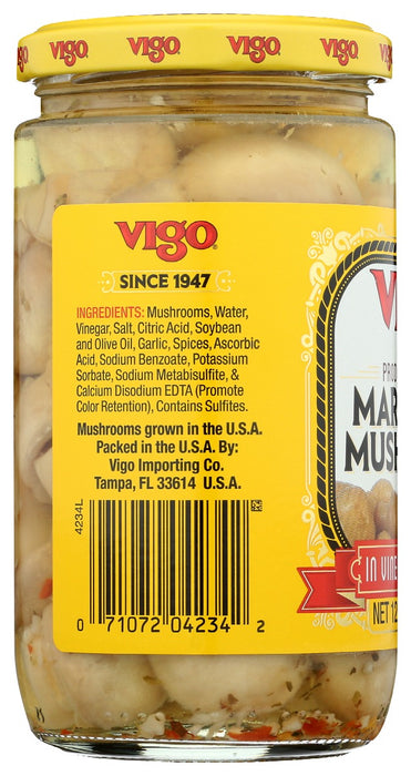 VIGO: Marinated Mushrooms, 12 oz