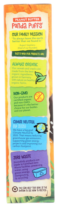 NATURE'S PATH ORGANIC: Envirokidz Organic Peanut Butter Panda Puffs, 10.6 oz