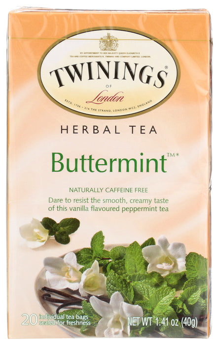 TWINING TEA: Buttermint Herbal Tea, 1.41 oz