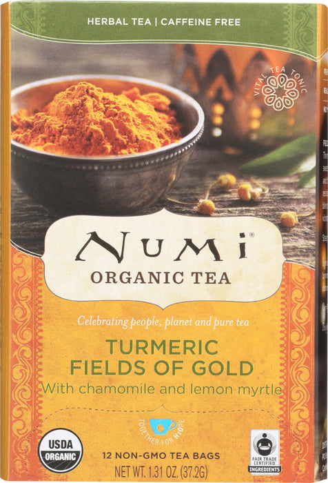 NUMI TEA: Tea Turmeric Fields of Gold, 12 bg