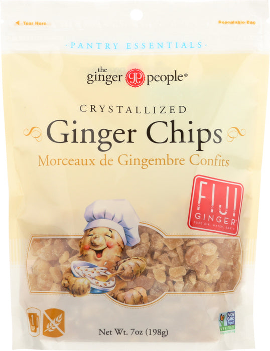 GINGER PEOPLE: Crystallized Ginger Chips, 7 oz