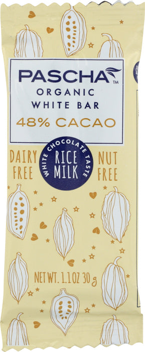 PASCHA: Bar Chocolate White Rice Milk Organic, 1.1 oz