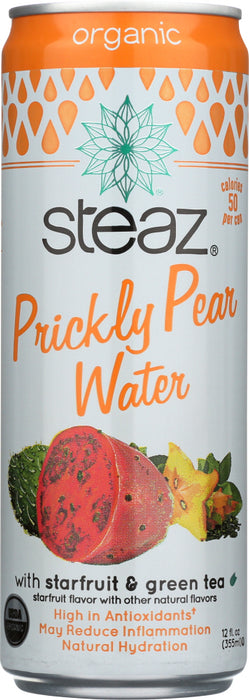 STEAZ: Prickly Pear Water With Green Tea, 12 oz