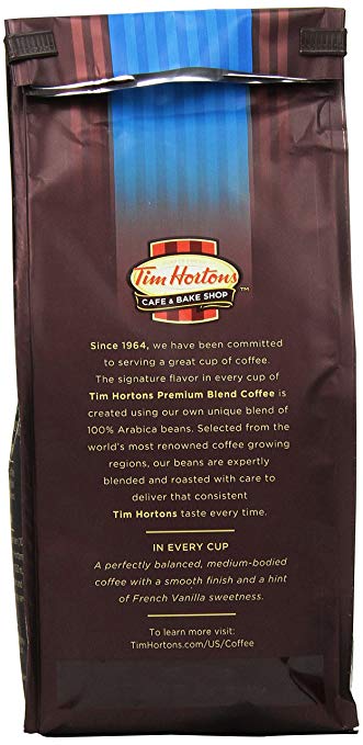 TIM HORTON: Coffee Ground French Vanilla, 12 oz