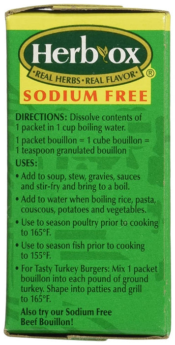 HERB OX: Granulated Chicken Bouillon Sodium Free, 1.2 oz
