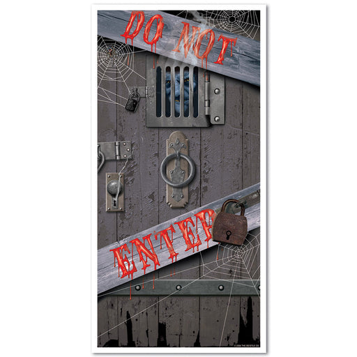 Spooky Halloween Door Cover – 5' x 30" – (1/Pkg) by Beistle for Halloween Door Covers