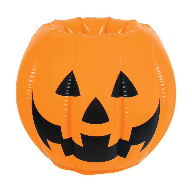 Inflatable Jack-O-Lantern Cooler – 22"W x 15½"H – (1/Pkg) by Beistle for Halloween Inflatables