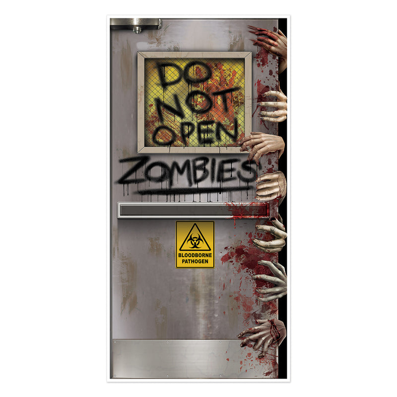 Zombies Lab Door Cover – 5' x 30" – (1/Pkg) by Beistle for Halloween Door Covers