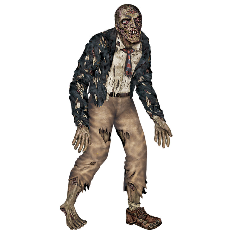 Jointed Zombie – 6' – (1/Pkg) by Beistle for Halloween Printed One Side