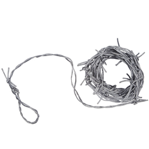 Silver Barbed Wire Garland – 12' – (1/Card) by Beistle for Halloween Wire Garland