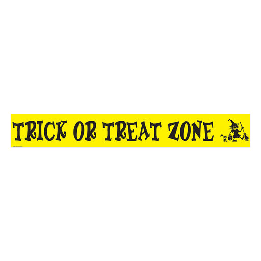 Trick Or Treat Zone Party Tape – 3" x 20' – (1/Card) by Beistle for Halloween Poly