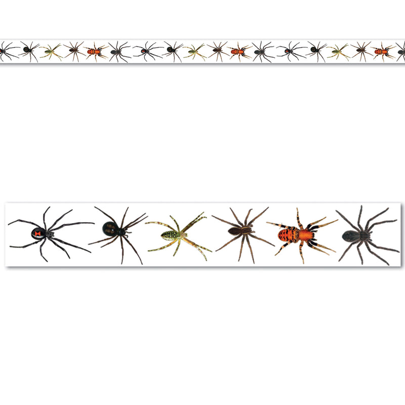Spiders Party Tape – 3" x 20' – (1/Card) by Beistle for Halloween Poly
