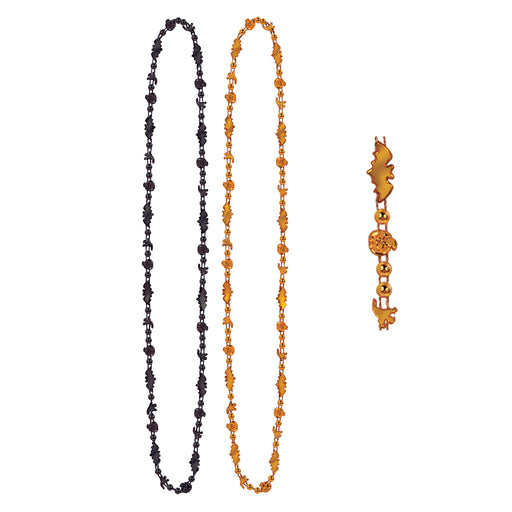 Halloween Beads – 36" – (2/Card) by Beistle for Halloween Novelty Beads