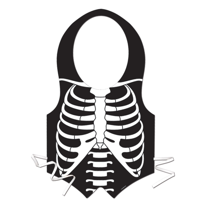 Plastic Skeleton Rib Cage Vest – (1/Pkg)