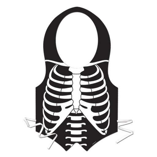 Plastic Skeleton Rib Cage Vest – (1/Pkg) by Beistle for Halloween Vests