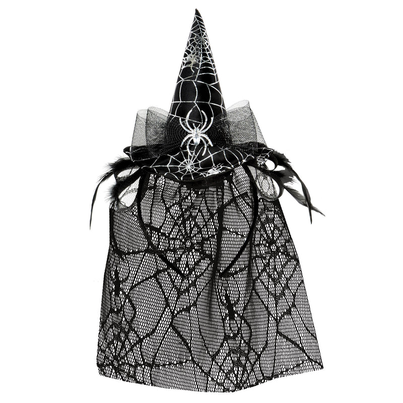 Spider Witch Hat Headband w/Veil – (1/Pkg)