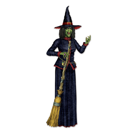 Jointed Witch – 6' 2" – (1/Pkg) by Beistle for Halloween Printed One Side