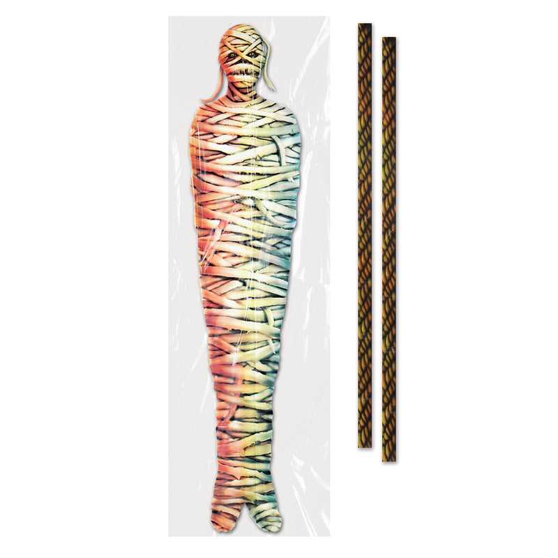 Mummy Tree Wrap Decoration – 15½" x 5' – (1/Pkg) by Beistle for Halloween Props