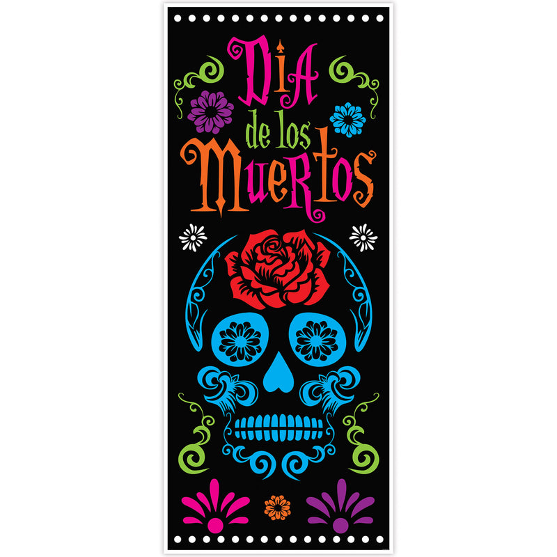 Day Of The Dead Door Cover – 6' x 30" – (1/Pkg) by Beistle for Day of the Dead Door Covers
