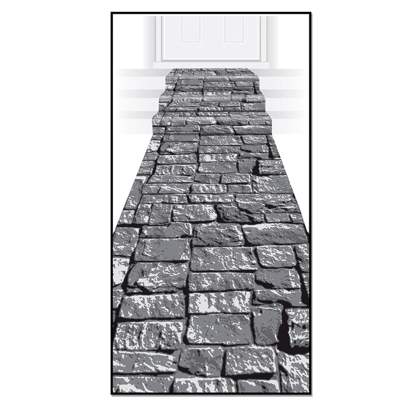 Stone Path Runner – 24" x 10' – (1/Pkg) by Beistle for Halloween Aisle Runner