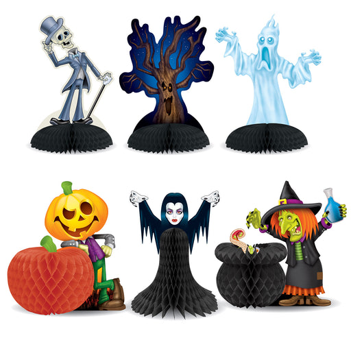 Halloween Character Centerpieces – 5"-7½" x 7½"-8" – (6/Pkg) by Beistle for Halloween Tissue