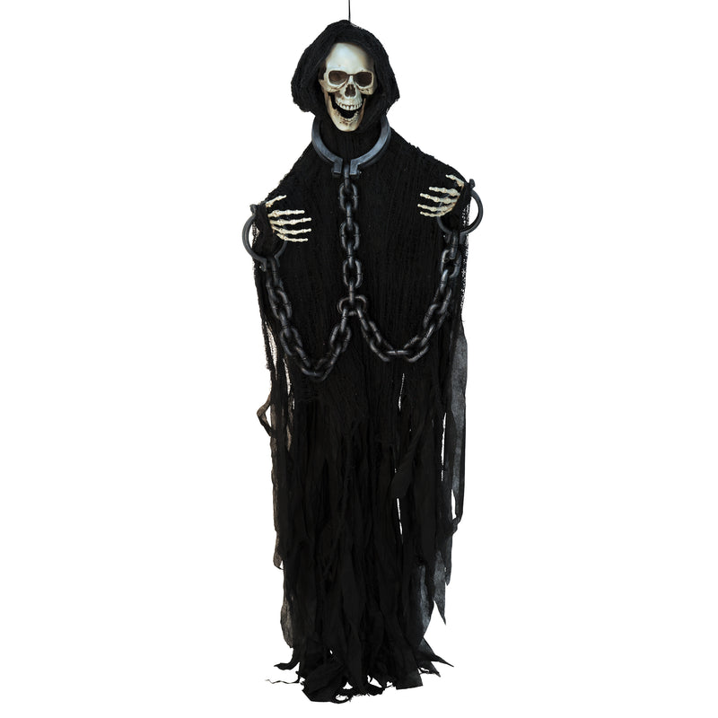 Skeleton w/Chains Creepy Creature – 6' – (1/Poly Bag) by Beistle for Halloween Creepy Creatures