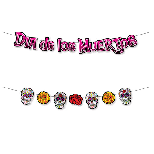 Dia De Los Muertos Streamer Set – 7½" x 5' 6" – (1/Pkg) by Beistle for Day of the Dead Streamers