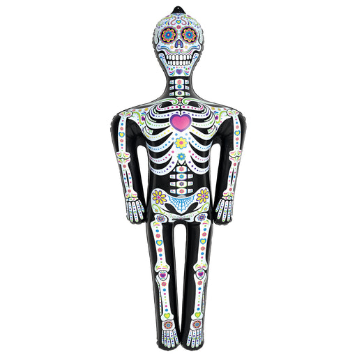 Day Of The Dead Inflatable Skeleton – 4' 6" – (1/Pkg) by Beistle for Day of the Dead Inflatables