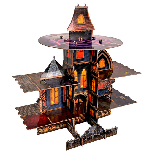 Haunted House Cupcake Stand – 17½" x 17" – (1/Pkg) by Beistle for Halloween Cake/Cupcake Stands