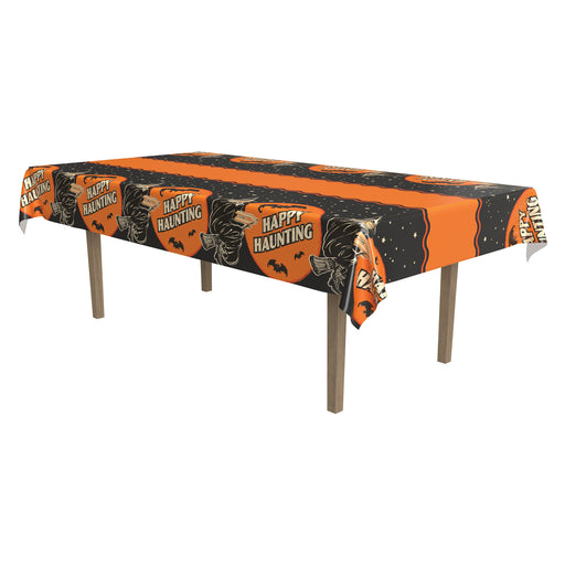 Vintage Halloween Tablecover – 54" x 108" – (1/Pkg) by Beistle for Halloween-Vintage Table Covers - Patterned